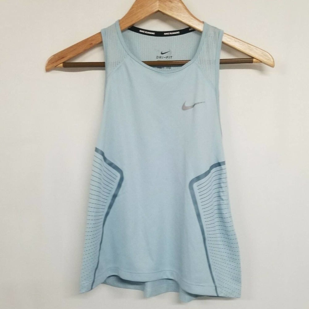 Nike Dri Fit Light Blue Racerback Running Tank Top
